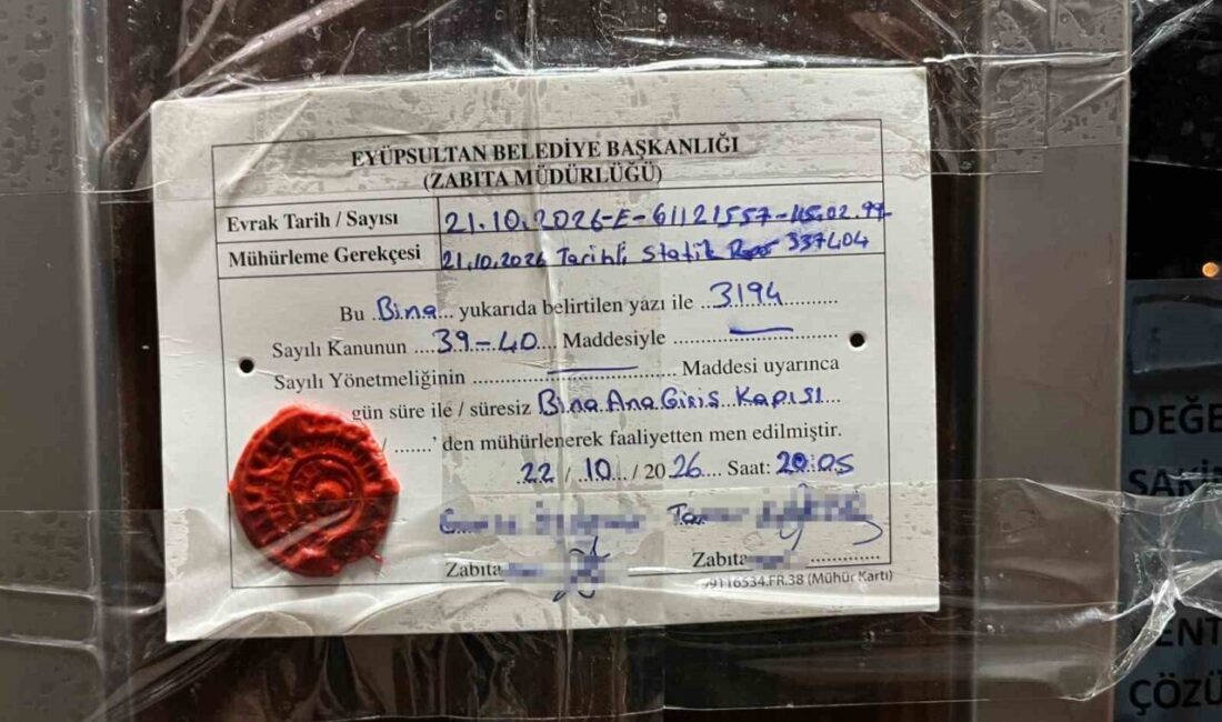 İstanbul’un Eyüpsultan ilçesinde yer alan 5 katlı bir binada duyulan