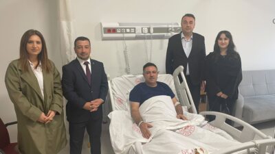 AK Parti Yerköy İlçe Teşkilatı heyeti, geçirdiği cerrahi operasyon sonrası