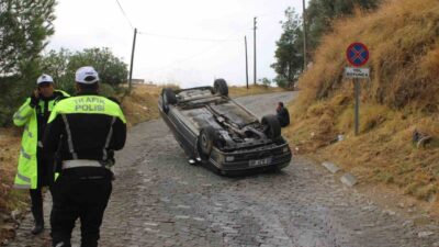 Aydın’ın Efeler ilçesinde meydana gelen bir kaza sonucunda freni boşalan