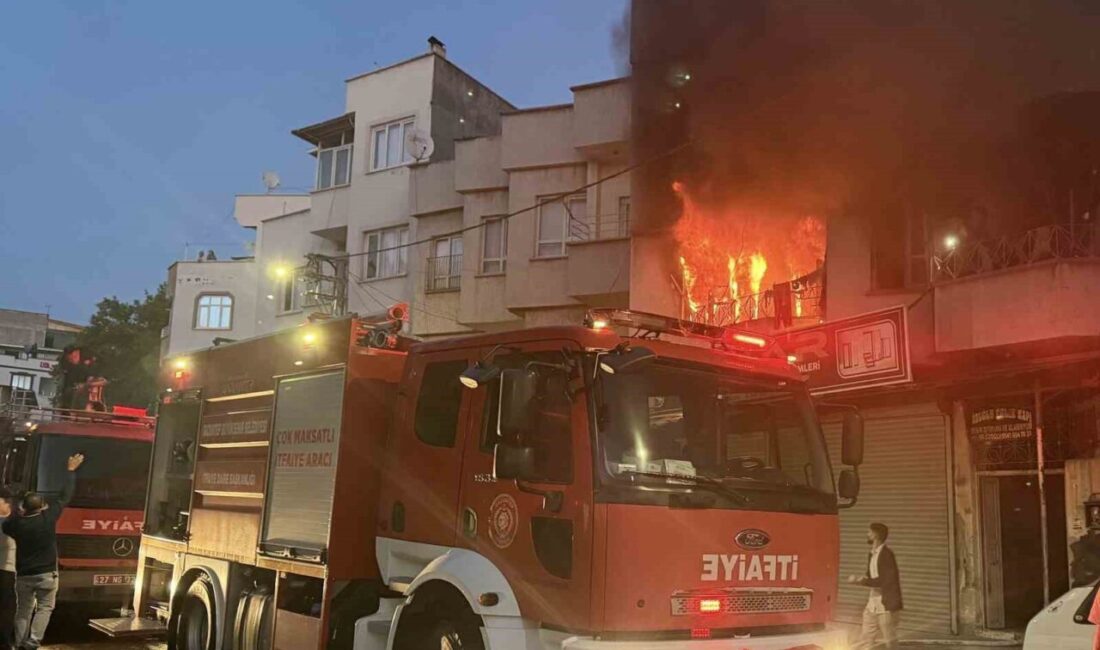 Gaziantep’in Nizip ilçesinde bir evde çıkan yangında, içeride bulunanlar son