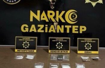 Gaziantep’te son bir haftada yapılan narkotik operasyonlarında yakalanan 294 şüpheliden