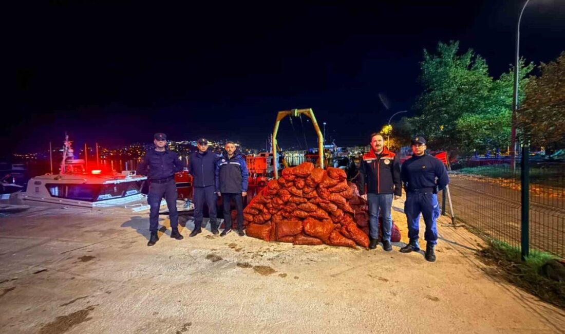 Kumsaz bölgesinde yapılan denetimde yasa dışı midye avcılığı tespit edildi
