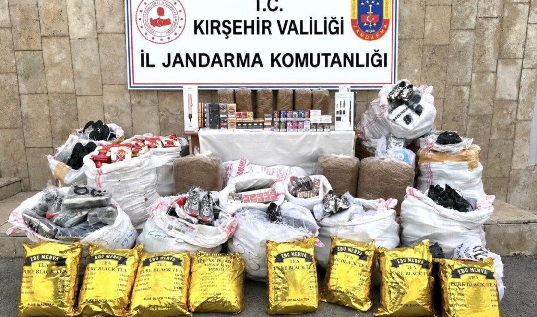 Kırşehir ilinde jandarma ekipleri, 2,8 milyon TL değerinde gümrük kaçağı