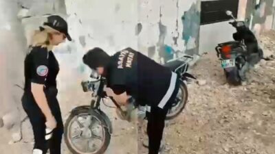 Hatay’da polis ekipleri tarafından il merkezi ve ilçelerinde motosiklet tamircilerine