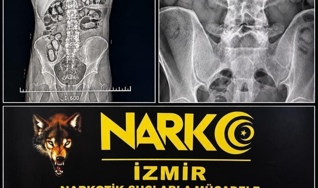 İzmir Adnan Menderes Havalimanı’nda polis, şüpheli bulduğu 2 kişiyi sağlık