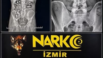 İzmir Adnan Menderes Havalimanı’nda polis, şüpheli bulduğu 2 kişiyi sağlık