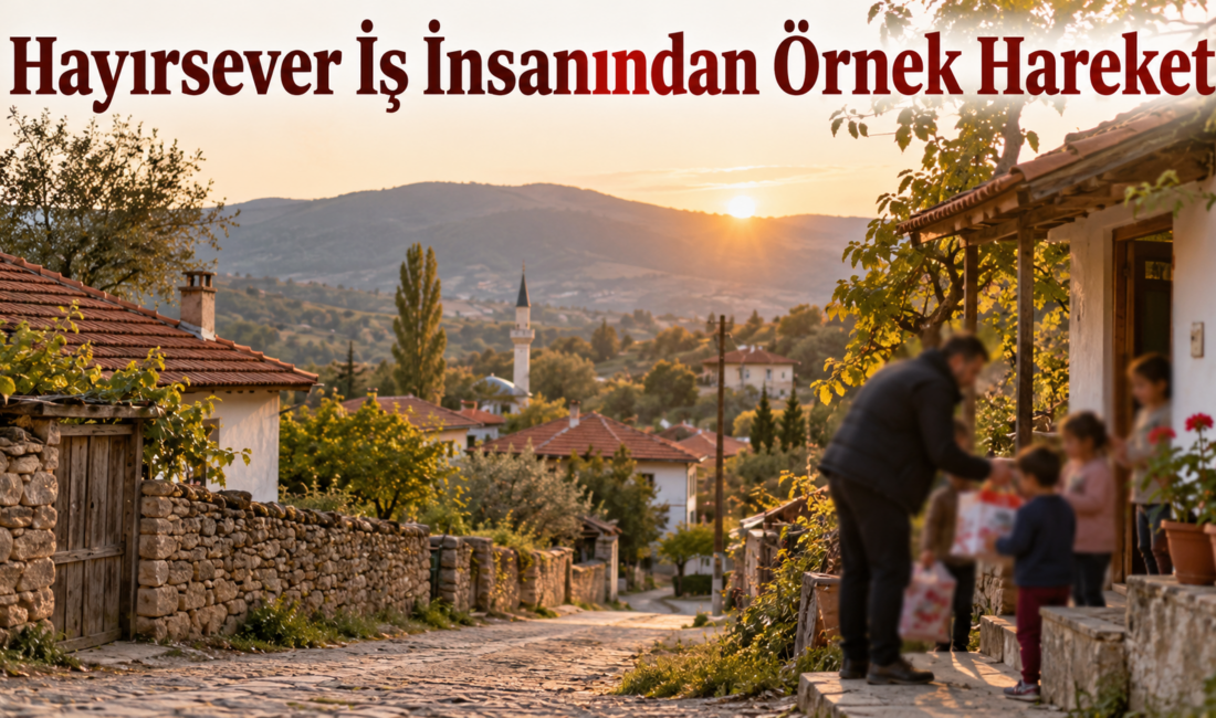 Kırşehir’in Çiçekdağı ilçesinde hayırsever bir iş insanı, ilçenin en uzak