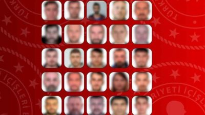 İçişleri Bakanlığı, 23 Eylül-23 Ekim tarihleri arasında kırmızı bültenle aranan