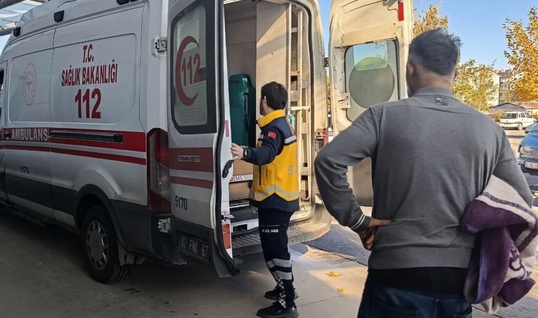 Konya’nın Beyşehir ilçesinde, bir apartmanın ikinci katından zemine düşen 68