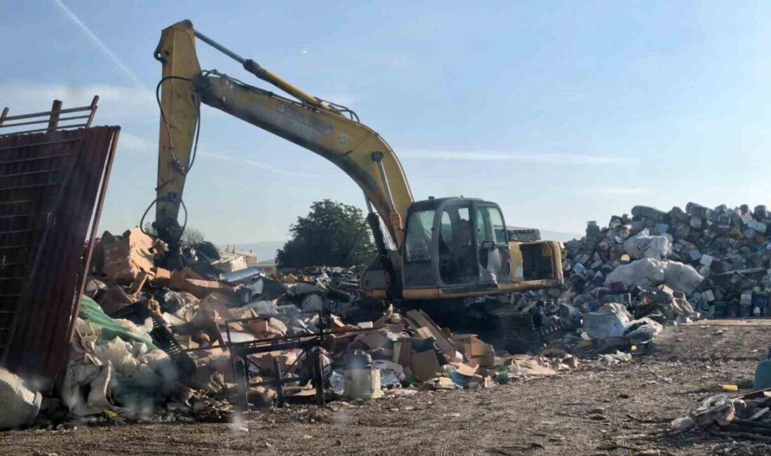 Bursa’nın İnegöl ilçesinde bir geri dönüşüm tesisinde meydana gelen acı