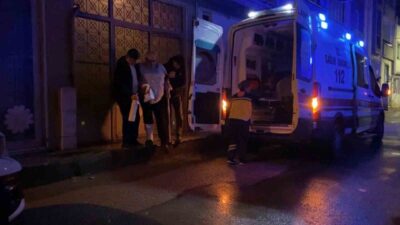 Bir adam, Bursa’nın İnegöl ilçesinde oksijen tüpünün aniden alev alması