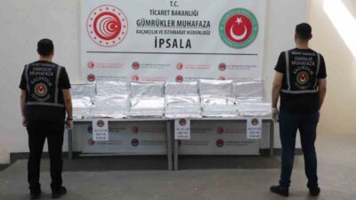 Edirne’nin İpsala Gümrük Sahası’nda bir minibüste 65 kilo 112 gram