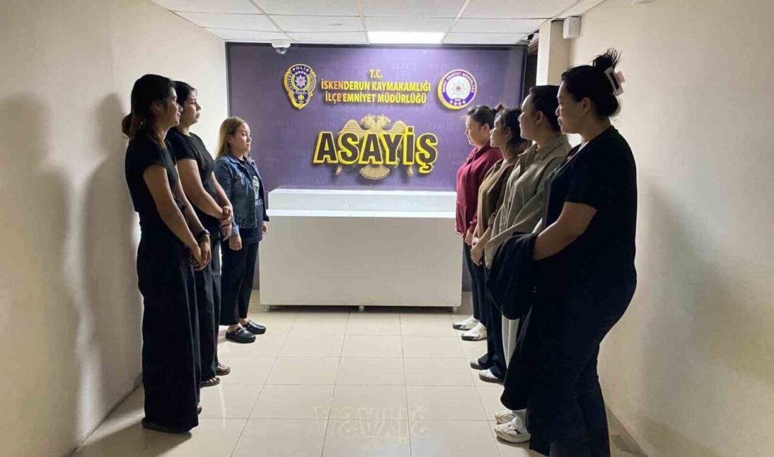 Hatay’ın İskenderun ilçesinde polis ekipleri, SPA ve masaj salonlarına yönelik