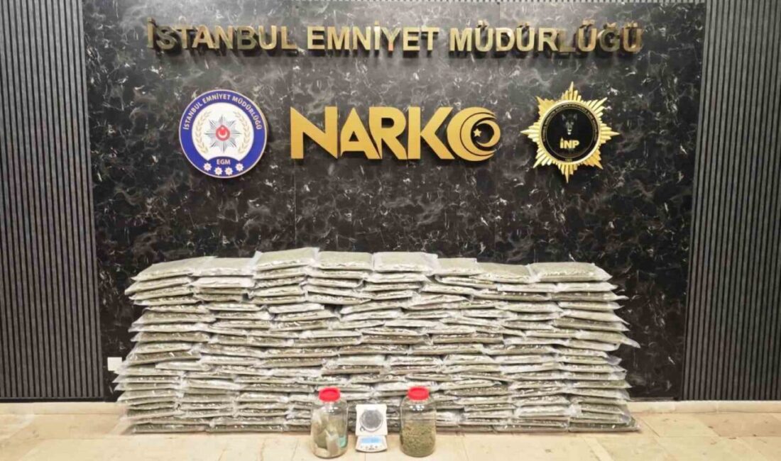 İstanbul ve Kocaeli’de düzenlenen operasyonlarda 100 kilo 583 gram uyuşturucu