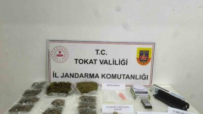 Erbaa ilçesindeki jandarma ekipleri tarafından gerçekleştirilen operasyonda 1 kilo 780