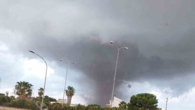 Sicilya’da meydana gelen şiddetli hortumda, Marsala kentini vuran iki hortumun