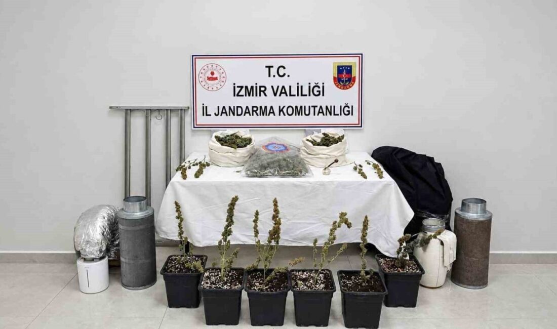 İzmir’in Karabağlar ilçesinde, evinde iklimlendirme yöntemi kullanarak yasa dışı Hint