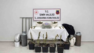 İzmir’in Karabağlar ilçesinde, evinde iklimlendirme yöntemi kullanarak yasa dışı Hint