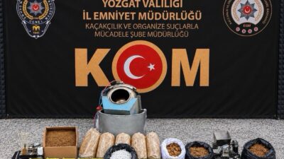 Yozgat İl Emniyet Müdürlüğü ekiplerince il merkezinde düzenlenen kaçakçılık operasyonunda