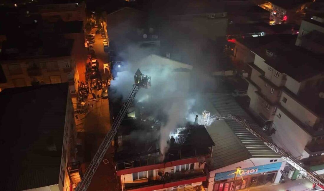 İstanbul’un Kağıthane ilçesinde bulunan bir 4 katlı binanın çatı katında