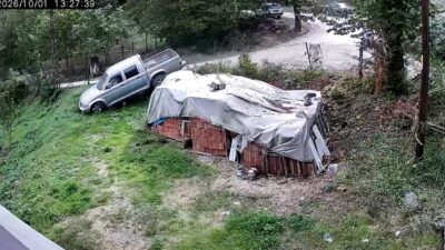 Yenice ilçesine bağlı Kuzdağ köyünde meydana gelen bir kaza, sürücüsünün