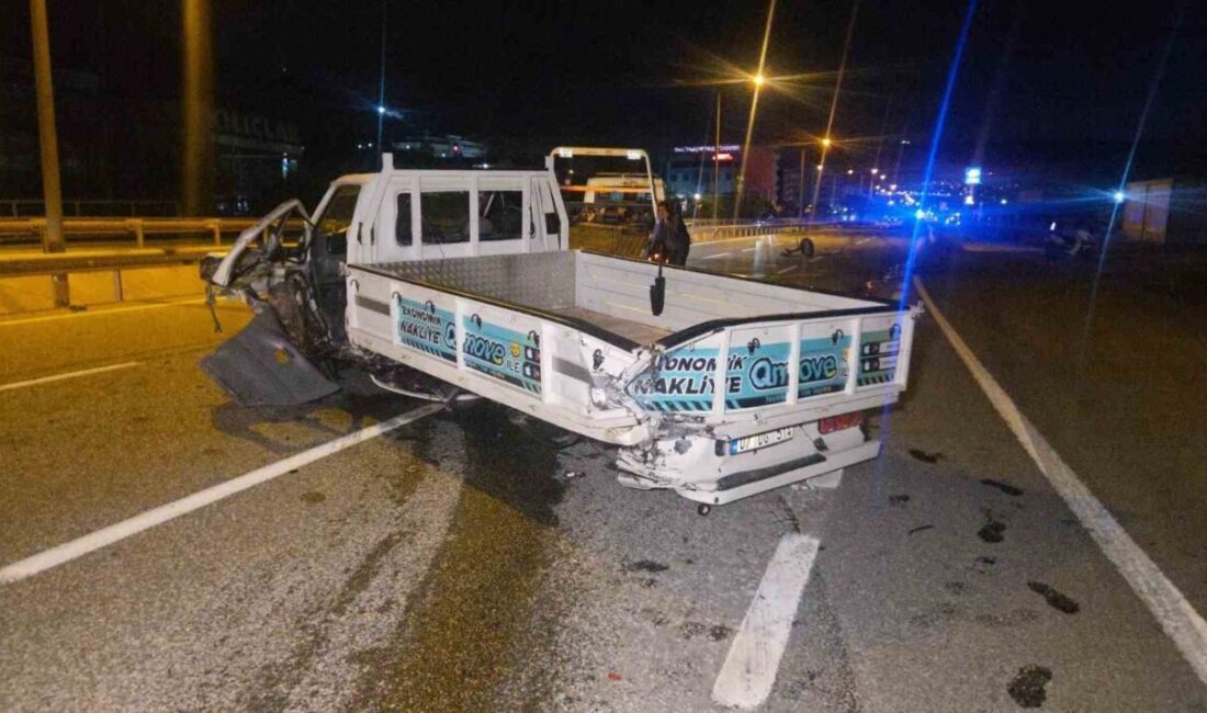 Bursa’nın Orhangazi ilçesinde, ana yol üzerinde meydana gelen trafik kazasında,