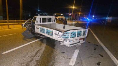 Bursa’nın Orhangazi ilçesinde, ana yol üzerinde meydana gelen trafik kazasında,