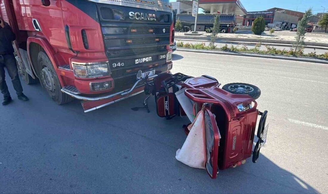 Karaman’da, Hamidiye Mahallesi 100. Yıl Bulvarı üzerinde meydana gelen trafik