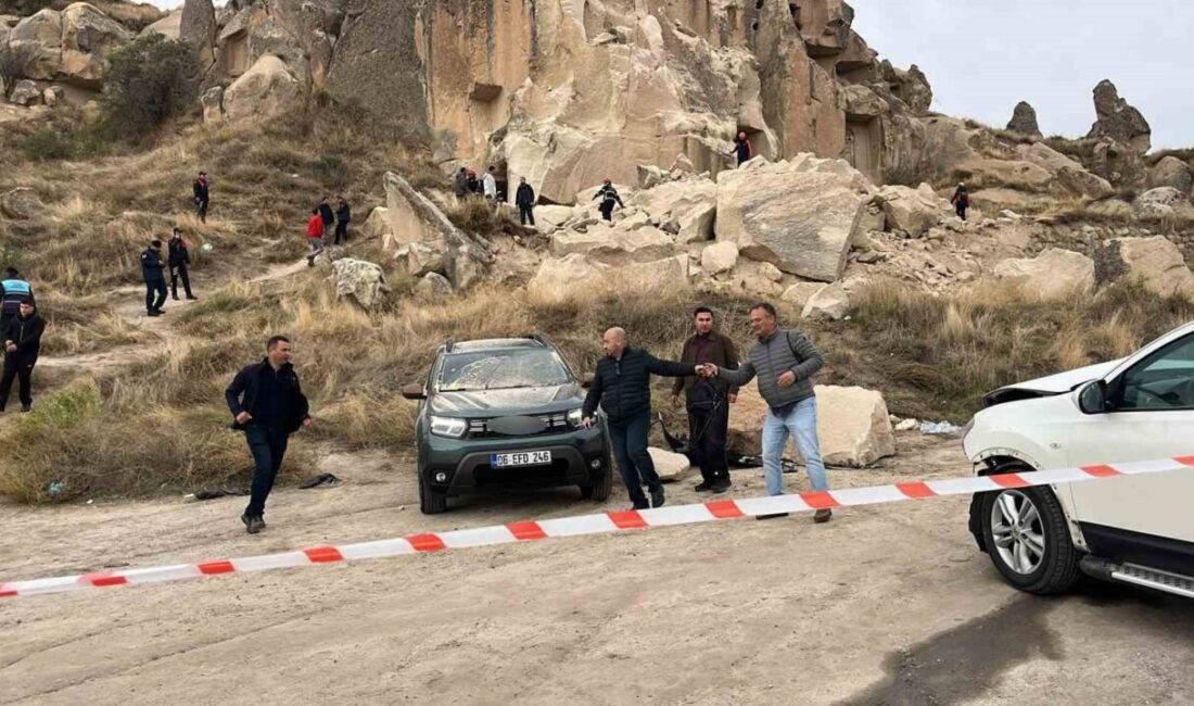 Nevşehir’in Göreme beldesinde peribacası çöktü. İlk bilgilere göre, ölü ve
