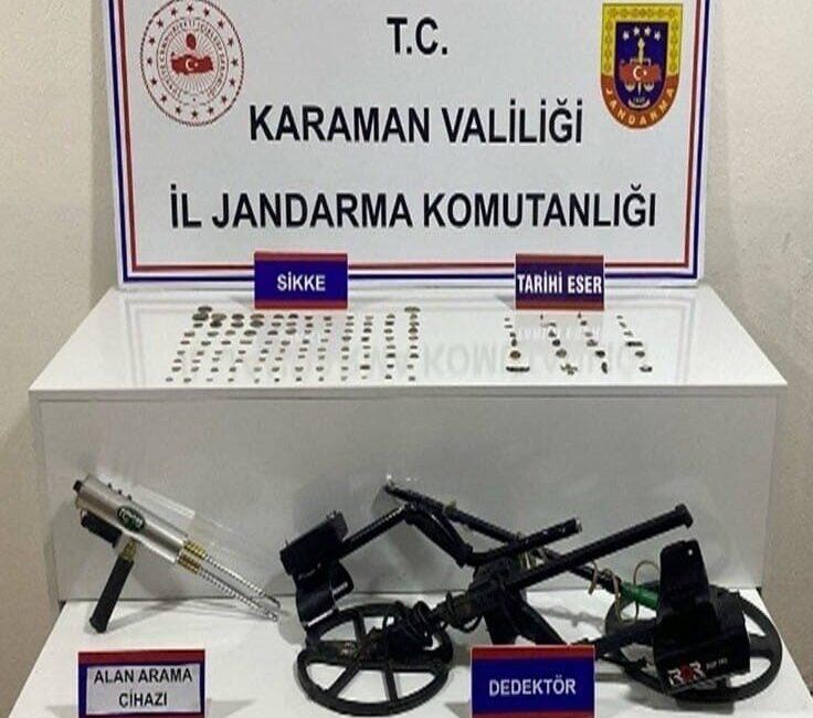 Karaman’da jandarma ekiplerinin 16-31 Ekim tarihleri arasında gerçekleştirdiği denetimlerde tarihi