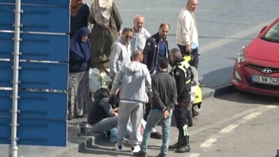 Samsun’da, Kale Mahallesi Cumhuriyet Meydanı Kavşağı’nda meydana gelen bir kaza,