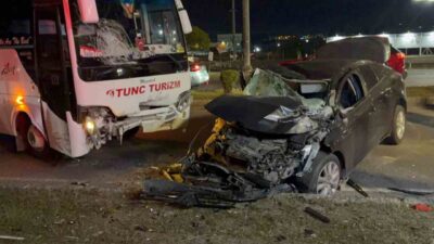 Çerkezköy ile Kapaklı ilçeleri arasındaki yolda meydana gelen trafik kazasında