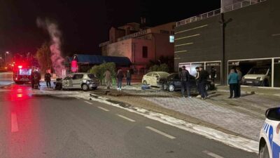 Melikgazi ilçesinde meydana gelen trafik kazasında, sürücünün direksiyon hakimiyetini kaybetmesi