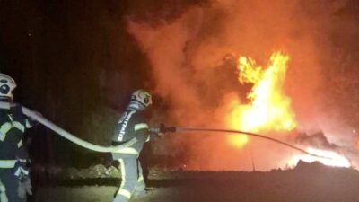 Acıpayam ilçesinde meydana gelen trafik kazasında bir araç kontrolden çıkarak