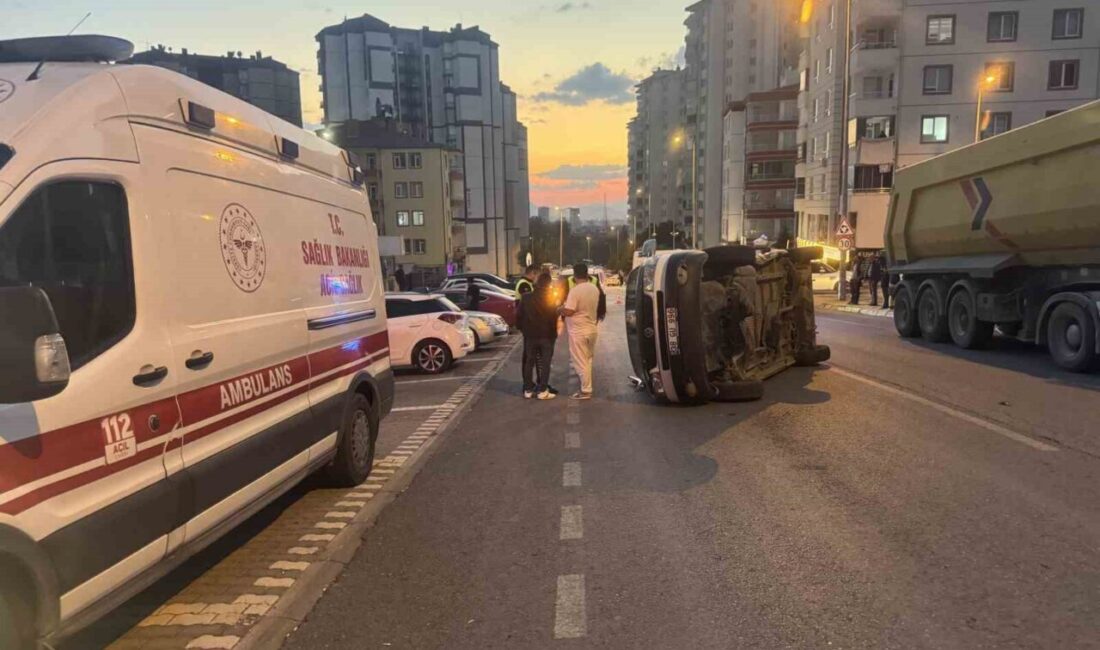 Melikgazi ilçesinde meydana gelen trafik kazasında, Şirintepe Mahallesi Adnan Menderes
