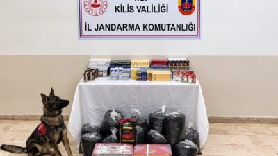 Kilis’te İl Jandarma Komutanlığı ekipleri tarafından gerçekleştirilen operasyonda bir ev