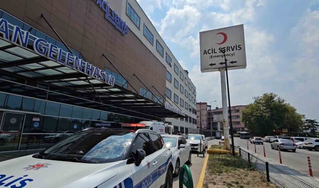 Zonguldak’ın Kilimli ilçesinde bir evin çatısına kiremit taşınırken halatı kopan