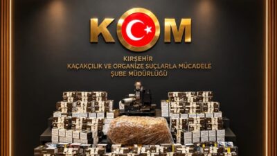 Kırşehir’de gerçekleştirilen operasyonda 23 bin dolu ve 22 bin 200