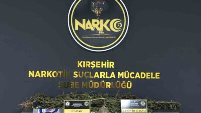 Kırşehir’in Çiçekdağı ilçesinde gerçekleştirilen bir uyuşturucu operasyonunda, 2 zanlıdan biri