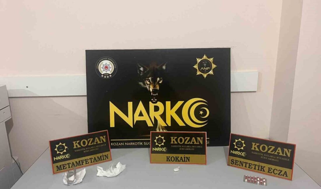 Kozan ilçesinde polis ekipleri tarafından gerçekleştirilen bir haftalık asayiş operasyonunda,