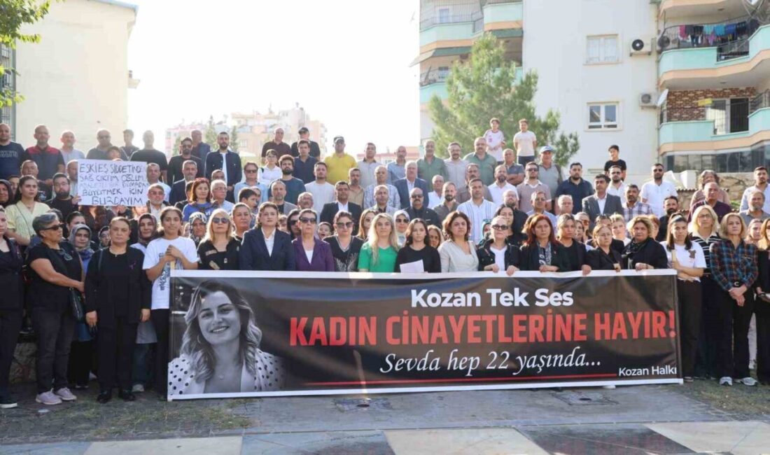 Adana’nın Kozan ilçesinde 22 yaşındaki Sevda Dinler’in öldürülmesine tepki gösteren