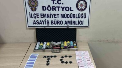 Hatay’da kumar oynadığı belirlenen altı kişiye toplam 69 bin 624