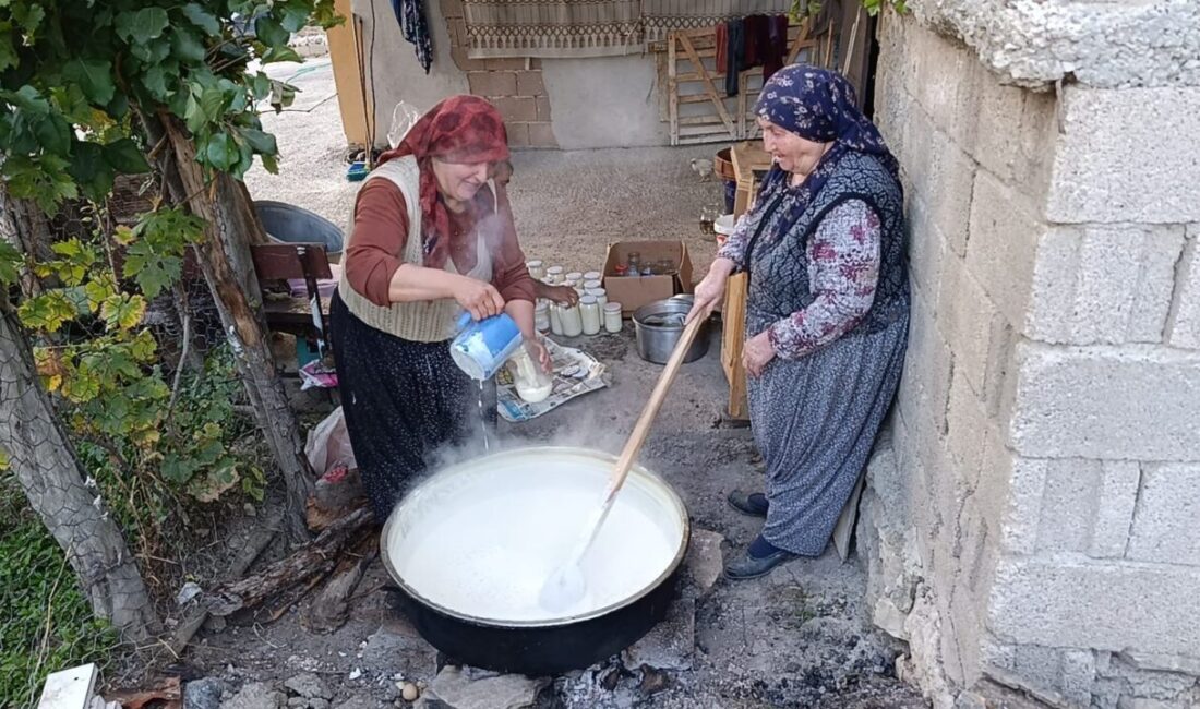 Yozgat’ın Çekerek ilçesine bağlı Kuruçay köyünde, geleneksel tarhananın pratik ve