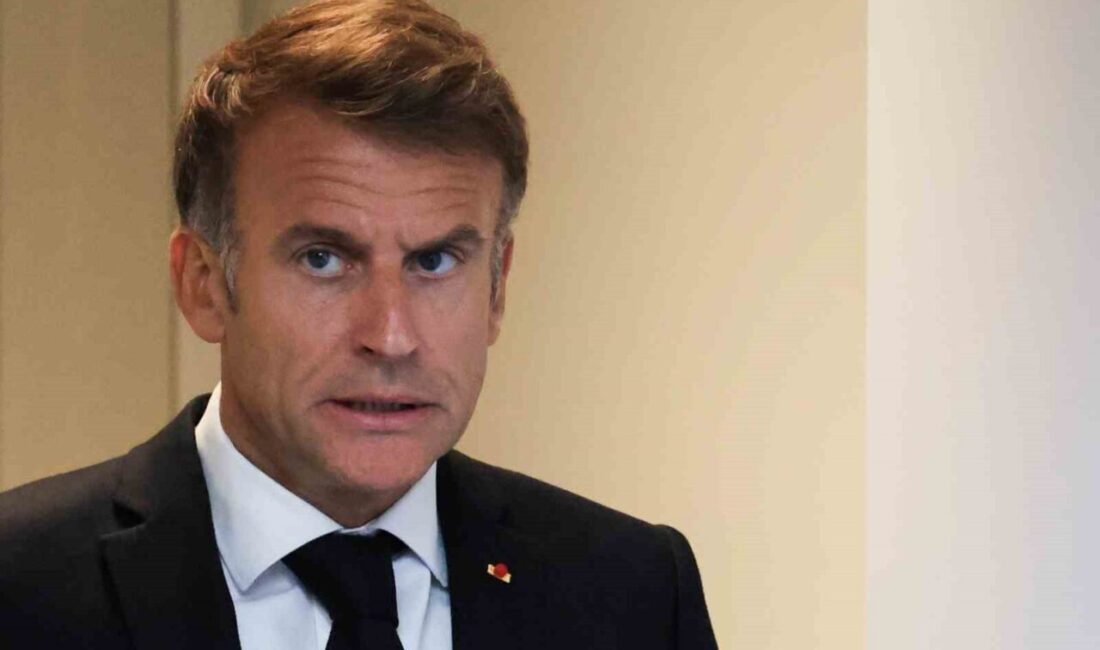 Fransa Devlet Başkanı Emmanuel Macron, ülke genelinde meydana gelen şiddet