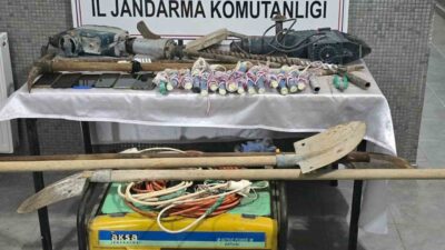 Malatya’nın Darende ilçesinde, izinsiz kazı yaparak kültür varlıklarına zarar vermek