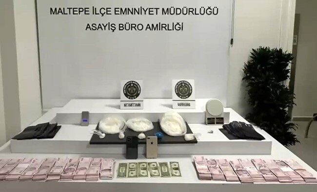 Maltepe ilçesinde gerçekleştirilen uyuşturucu operasyonunda, 2 kilo 150 gram uyuşturucu