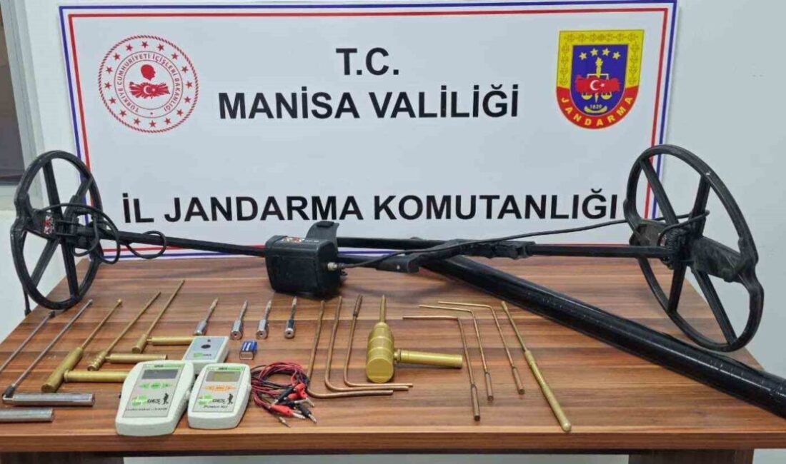 Manisa’nın Saruhanlı ilçesinde, Anadolu’nun kültürel mirasını koruma çalışmaları kapsamında, define