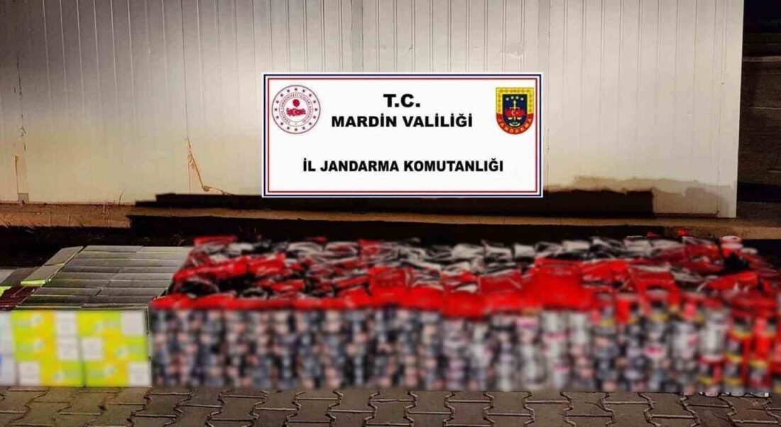 Mardin’de gerçekleştirilen kaçak tütün ve sigara operasyonunda yaklaşık 5 milyon