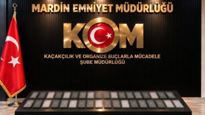 Mardin’in Midyat ilçesinde gerçekleştirilen operasyonda, bir araçta 36 adet kaçak