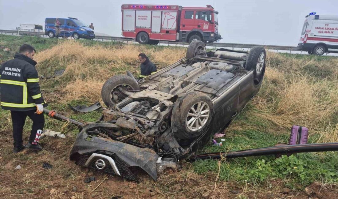 Mardin’in Kızıltepe ilçesinde şarampole devrilen otomobildeki 3 kişi yaralandı. Edinilen